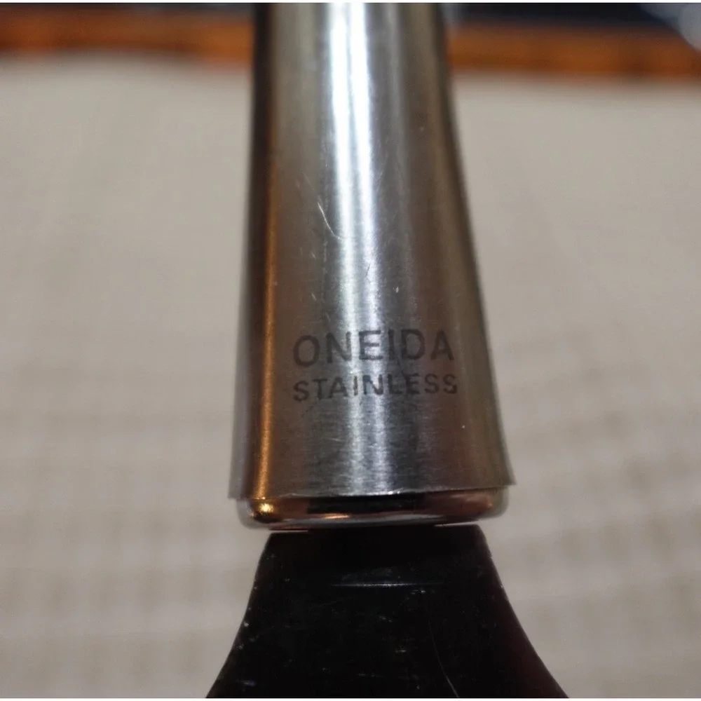 Oneida‎ Stainless Steel Handle Spatula Black Nylon Head Kitchen Turner 12 Inch